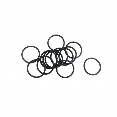 Sello de anillo O de goma plana de silicona de color negro AS568 NBR FKM FPM EPDM Disponible a medida
