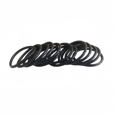 Sello de anillo O de goma plana de silicona de color negro AS568 NBR FKM FPM EPDM Disponible a medida