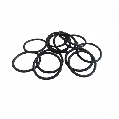 Sello de anillo O de goma plana de silicona de color negro AS568 NBR FKM FPM EPDM Disponible a medida