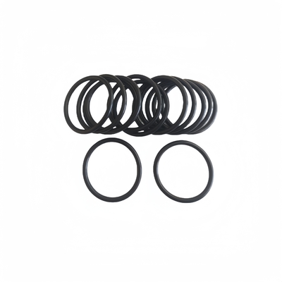 Sello de anillo O de goma plana de silicona de color negro AS568 NBR FKM FPM EPDM Disponible a medida