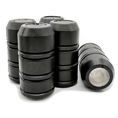 TA 3 1 / 2 Aluminio o acero con bujes duraderos de campo petrolero Swabs de caucho para arena suspendida