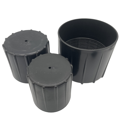 Protector de hilo de plástico de alta durabilidad negro para tuberías de aceite