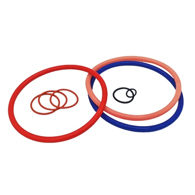 Anillos coloridos de caucho de silicona con servicio de procesamiento de moldeo