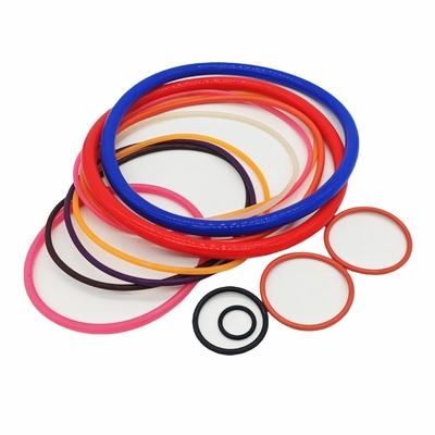 China Fábrica de venta directa de alta calidad colorido de silicona de caucho O anillos