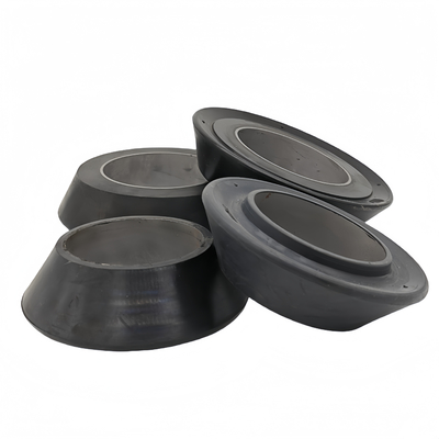Las herramientas de las tazas de goma con hoyos inferiores de 7 pulgadas de tipo V