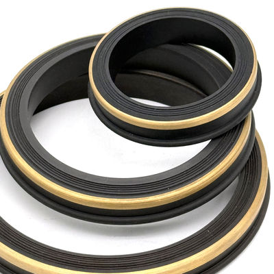 Sello de unión de martillo de nitrilo (NBR) con anillo de respaldo de latón para aplicaciones de alta presión de 10,000 PSI a 15,000 PSI