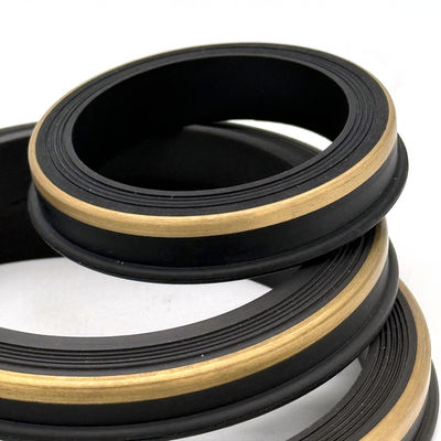 Sello de unión de martillo de nitrilo (NBR) con anillo de respaldo de latón para aplicaciones de alta presión de 10,000 PSI a 15,000 PSI