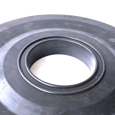 Limpia-tubos de goma industrial de 9 pulgadas, plano, NBR HNBR para tubería de petróleo y gas de 68 mm de diámetro interior