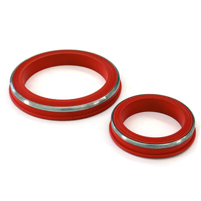 Sellos de unión de martillo estilo labio de FKM resistentes a la temperatura con anillo de acero inoxidable diseñados para entornos de H2S y CO2