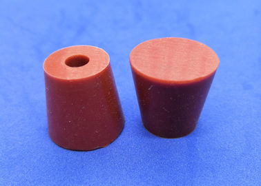 Tapónes de goma con los agujeros, tapónes del laboratorio del silicón para el equipo de laboratorio