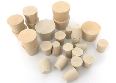 Tapones de goma de silicona de un agujero de grado de laboratorio para botellas, tubos de ensayo y frascos de química