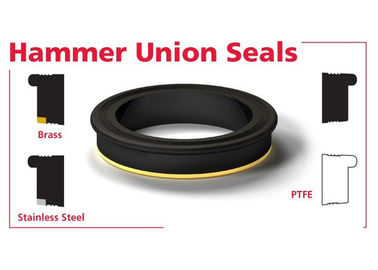 FIG 602/1002/1502 NBR negro HNBR FKM PTFE Sello de unión de martillo con latón/anillo inoxidable