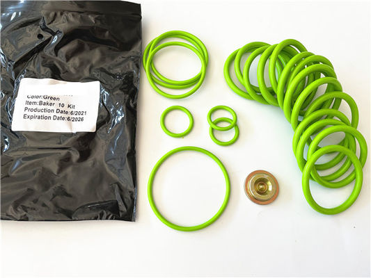 Verde Negro Colorido # 10 Baker Ajuste de herramientas de reparación de kits con anillos FKM EPDM NBR