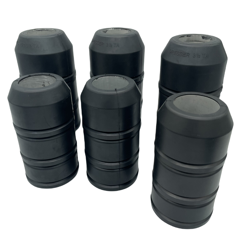 2-7/8'' 3-1/2'' TA estilo caucho campo de petróleo Swab copas de acero núcleo de alambre de tubería para equipo de campo de petróleo Downhole