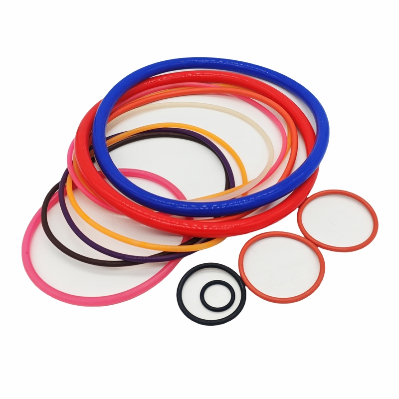 China Fábrica de venta directa de alta calidad colorido de silicona de caucho O anillos