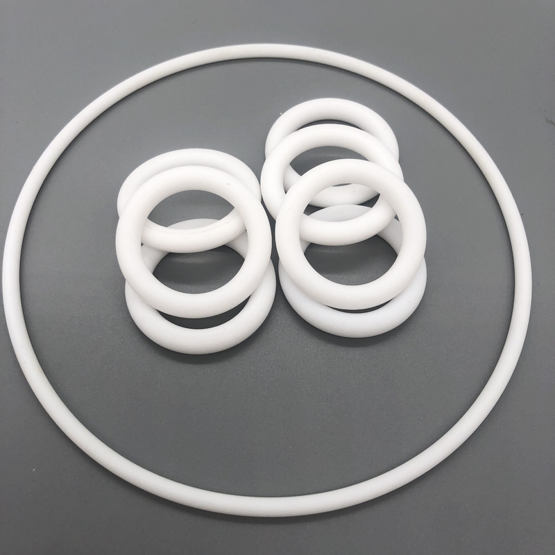 Anillos de caucho plano PTFE resistente a sustancias químicas Tamaño / color / dureza personalizados
