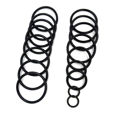 O-Rings de nitrilo. Resistente al aceite y al combustible 70-90 Shore A para sistemas hidráulicos y de combustible.