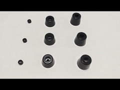 Amortiguador de goma moldeada personalizado por el fabricante de equipos originales (OEM), buje cilíndrico, color negro